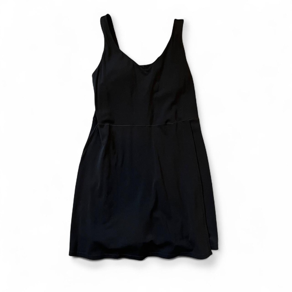 Aerie OFFLINE Real Me Black Exercise Dress Built In Shorts M